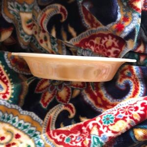 1942-45 Block Letter Backwards Logo Fire King Divided Peach Luster Dish #468 14